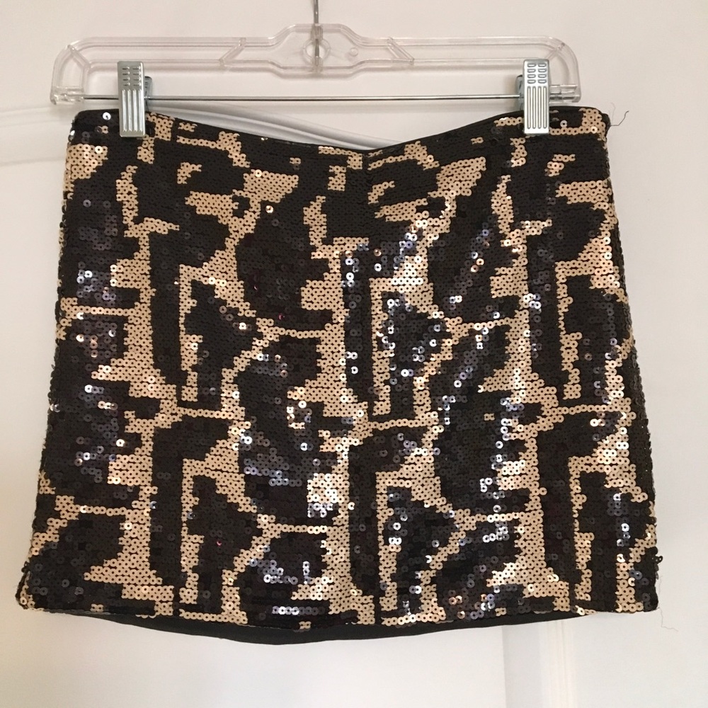 Sequin mini skirt
